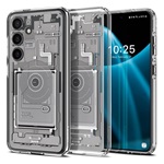 Samsung S24 5G SPIGEN ULTRA HYBRID ZERO ONE műanyag telefonvédő ütésállóság, légpárnás keret, FEHÉR