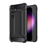 Samsung S24 FE 5G Gigapack Defender szilikon telefonvédő ütésállóság, fémhatás, FEKETE