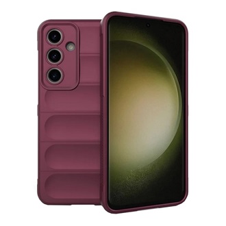 Samsung S24 FE 5G Gigapack Szilikon telefonvédő ütésállóság, 3D, BORDÓ