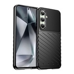 Samsung S24 FE 5G Gigapack Szilikon telefonvédő ütésállóság, dombor minta, FEKETE