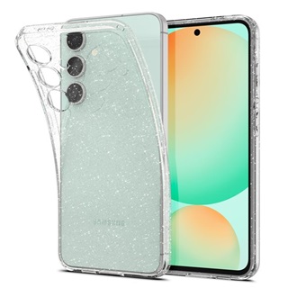 Samsung S24 FE 5G SPIGEN LIQUID CRYSTAL GLITTER szilikon telefonvédő ütésállóság, csillámporos, ÁTLÁTSZÓ