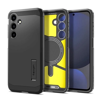 Samsung S24 FE 5G SPIGEN TOUGH ARMOR MAG műanyag telefonvédő ütésállóság, MagSafe, FEKETE