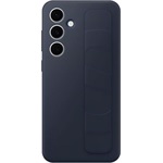 Samsung S24 FE SAMSUNG szilikon telefonvédő matt, kitámasztó, SÖTÉTKÉK