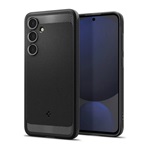 Samsung S24 FE SPIGEN RUGGED ARMOR szilikon telefonvédő ütésállóság, karbon minta, FEKETE