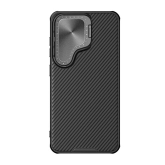 Samsung S24 Plus 5G NILLKIN CAMSHIELD PROP szilikon telefonvédő ütésállóság, csíkos, FEKETE