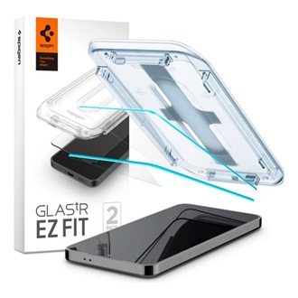 Samsung S24 Plus 5G SPIGEN EZ FIT HD képernyővédő üveg 2db 2.5D, 9H + segédkeret, ÁTLÁTSZÓ