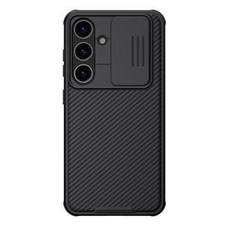 Samsung S24 Plus NILLKIN CAMSHIELD PRO MAGNETIC műanyag telefonvédő ütésállóság, csíkos, FEKETE