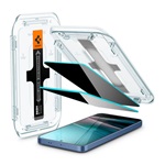 Samsung S24 Plus SPIGEN EZ FIT HD képernyővédő üveg 2db 2.5D, 9H + segédkeret, ÁTLÁTSZÓ