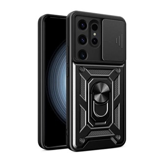 Samsung S24 Ultra 5G Gigapack Defender szilikon telefonvédő ütésállóság, kameravédő, FEKETE