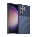 Samsung S24 Ultra 5G Gigapack Szilikon telefonvédő ütésállóság, dombor minta, SÖTÉTKÉK
