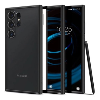 Samsung S24 Ultra 5G SPIGEN ULTRA HYBRID műanyag telefonvédő ütésállóság, légpárnás keret, FEKETE/ÁTLÁTSZÓ