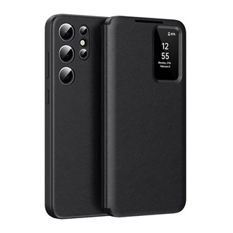 Samsung S24 Ultra GIGAPACK Tok álló aktív FLIP, Smart View Cover, FEKETE