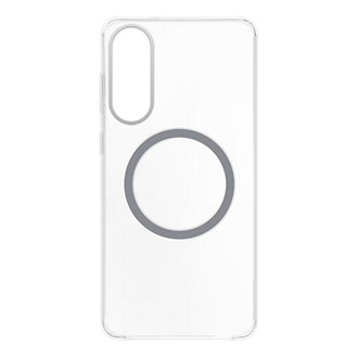 Samsung S25 Edge Designed for SAMSUNG műanyag telefonvédő ütésállóság, Magsafe, ÁTLÁTSZÓ