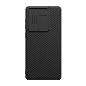 Samsung S25 Edge NILLKIN CAMSHIELD PRO szilikon telefonvédő ütésállóság, csíkos, FEKETE