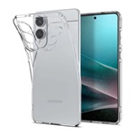 Samsung S25 Edge SPIGEN LIQUID CRYSTAL szilikon telefonvédő ütésállóság, légpárnás sarok, ÁTLÁTSZÓ