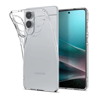 Samsung S25 Edge SPIGEN LIQUID CRYSTAL szilikon telefonvédő ütésállóság, légpárnás sarok, ÁTLÁTSZÓ