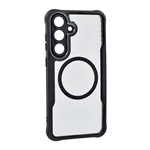 Samsung S25 FE GIGAPACK Szilikon telefonvédő ütésállóság, MagSafe, FEKETE