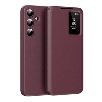 Samsung S25 FE GIGAPACK Tok álló aktív FLIP, Smart View Cover, BORDÓ