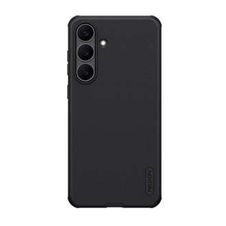 Samsung S25 FE NILLKIN SUPER FROSTED PRO műanyag telefonvédő ütésállóság, érdes felület, FEKETE