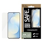 Samsung S25 FE PANZERGLASS SAFE ULTRA-WIDE FIT képernyővédő üveg 3D, ütésállóság + segédkeret, ÁTLÁTSZÓ