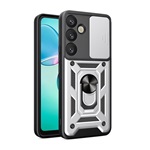 Samsung S25 GIGAPACK Defender szilikon telefonvédő ütésállóság, kameravédő, EZÜST