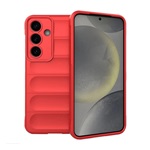 Samsung S25 GIGAPACK Szilikon telefonvédő ütésállóság, 3D, PIROS