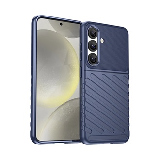 Samsung S25 GIGAPACK Szilikon telefonvédő ütésállóság, dombor minta, SÖTÉTKÉK