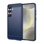 Samsung S25 GIGAPACK Szilikon telefonvédő ütésállóság, karbon minta, SÖTÉTKÉK