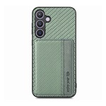 Samsung S25 GIGAPACK Szilikon telefonvédő ütésállóság, karbon minta, SÖTÉTZÖLD