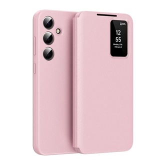 Samsung S25 GIGAPACK Tok álló aktív FLIP, Smart View Cover, RÓZSASZÍN