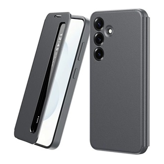 Samsung S25 GIGAPACK Tok álló aktív FLIP, Smart View Window, SÖTÉTSZÜRKE