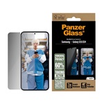 Samsung S25 PANZERGLASS PRIVACY ULTRA-WIDE FIT képernyővédő üveg 3D, betekintés védelem + segédkeret, FEKETE