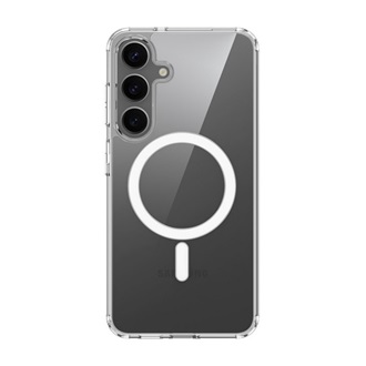 Samsung S25 Plus GIGAPACK Szilikon telefonvédő ütésállóság, MagSafe, ÁTLÁTSZÓ