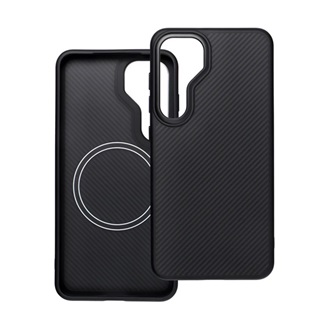 Samsung S25 Plus GIGAPACK Szilikon telefonvédő ütésállóság, karbon minta, FEKETE