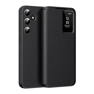 Samsung S25 Plus GIGAPACK Tok álló aktív FLIP, Smart View Cover, FEKETE