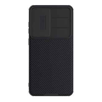 Samsung S25 Plus NILLKIN CAMSHIELD PRO MAGNETIC műanyag telefonvédő ütésállóság, csíkos, FEKETE