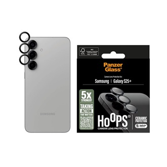Samsung S25 Plus PANZERGLASS HOOPS CERAMIC kameravédő üveg 9H + segédkeret ÁTLÁTSZÓ