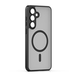 Samsung S25 / S24 GIGAPACK Szilikon telefonvédő ütésállóság, MagSafe, FEKETE