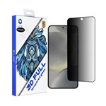 Samsung S25 / S24 LITO 3D FULL COVER PRIVACY képernyővédő üveg 3D, 9H, FEKETE