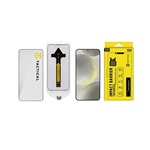 Samsung S25 / S24 TACTICAL IMPACT BARRIER FOR ROOKIES képernyővédő üveg 5D, 9H + segédkeret, FEKETE