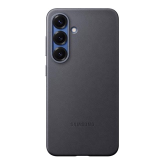 Samsung S25 SAMSUNG műanyag telefonvédő ECO bőr hatású hátlap FEKETE