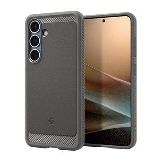 Samsung S25 SPIGEN RUGGED ARMOR szilikon telefonvédő ütésállóság, MagSafe, VILÁGOSSZÜRKE