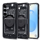 Samsung S25 SPIGEN ULTRA HYBRID ZERO ONE műanyag telefonvédő ütésállóság, MagSafe, FEKETE