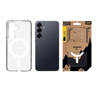 Samsung S25 TACTICAL MAGFORCE szilikon telefonvédő ütésállóság, MagSafe, ÁTLÁTSZÓ