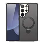 Samsung S25 Ultra DUX DUCIS YIND szilikon telefonvédő ütésállóság, kitámasztó, FEKETE