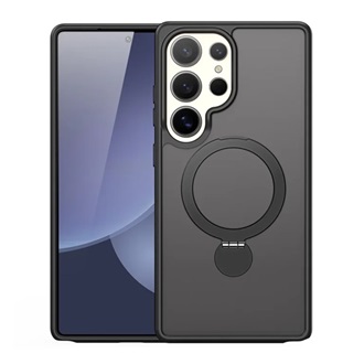 Samsung S25 Ultra DUX DUCIS YIND szilikon telefonvédő ütésállóság, kitámasztó, FEKETE