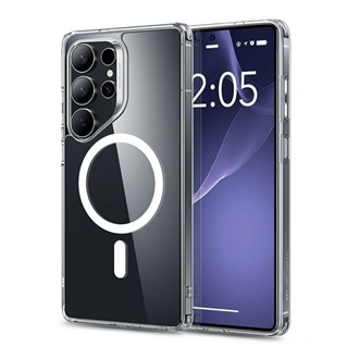 Samsung S25 Ultra ESR CH HALOLOCK szilikon telefonvédő ütésállóság, MagSafe, ÁTLÁTSZÓ