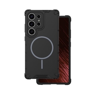 Samsung S25 Ultra GIGAPACK Defender műanyag telefonvédő ütésállóság, MagSafe, FEKETE