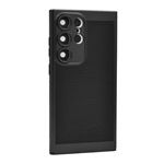 Samsung S25 Ultra GIGAPACK Műanyag telefonvédő légáteresztő, kameravédő, FEKETE