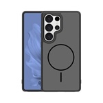 Samsung S25 Ultra GIGAPACK Szilikon telefonvédő műanyag hátlap, MagSafe, FEKETE